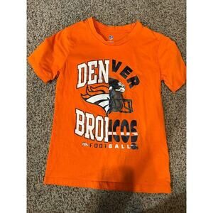 Youth Denver Broncos Tee Shirt, Medium, 10/12, Orange, Football, Colorado